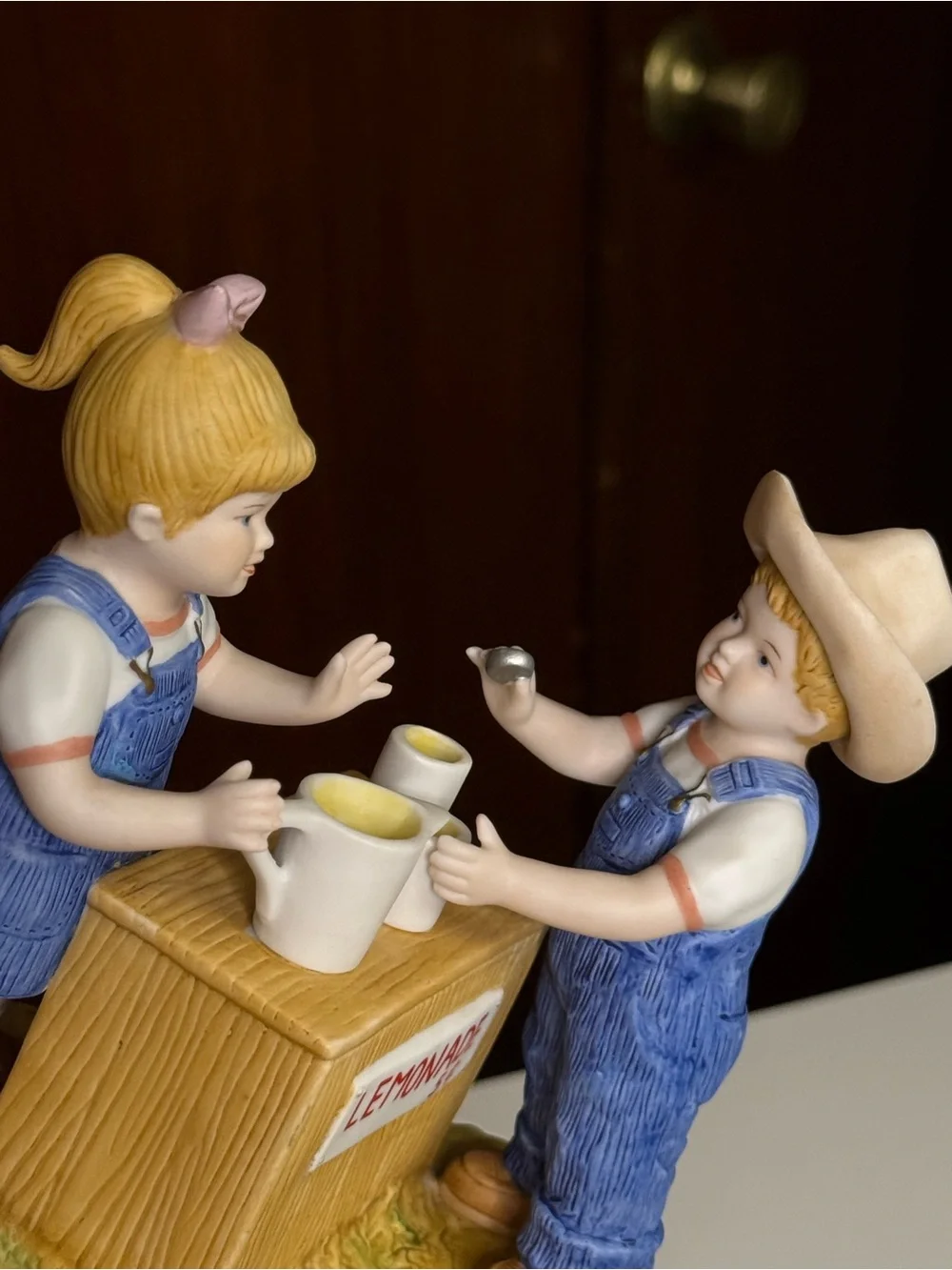 Vintage Porcelain Country style fresh Lemonade Figurine